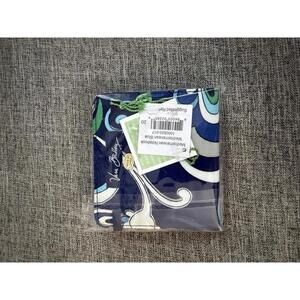 Vera Bradley Small Notebook In Mediterranean Blue New Sealed 4” x 4”